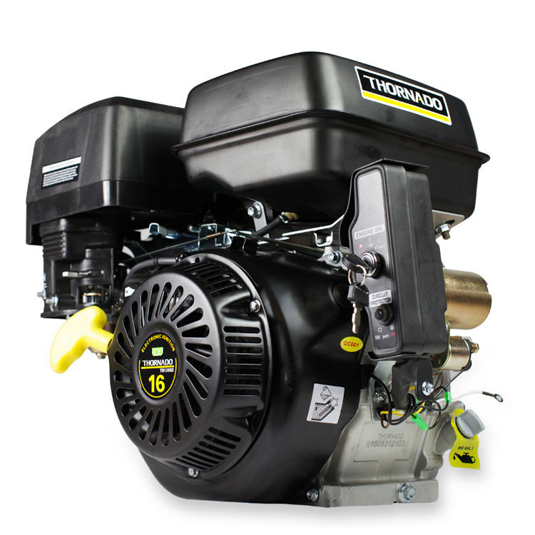 Thornado 16HP Petrol Stationary Engine OHV Motor Electric Start 25.4mm Key Shaft